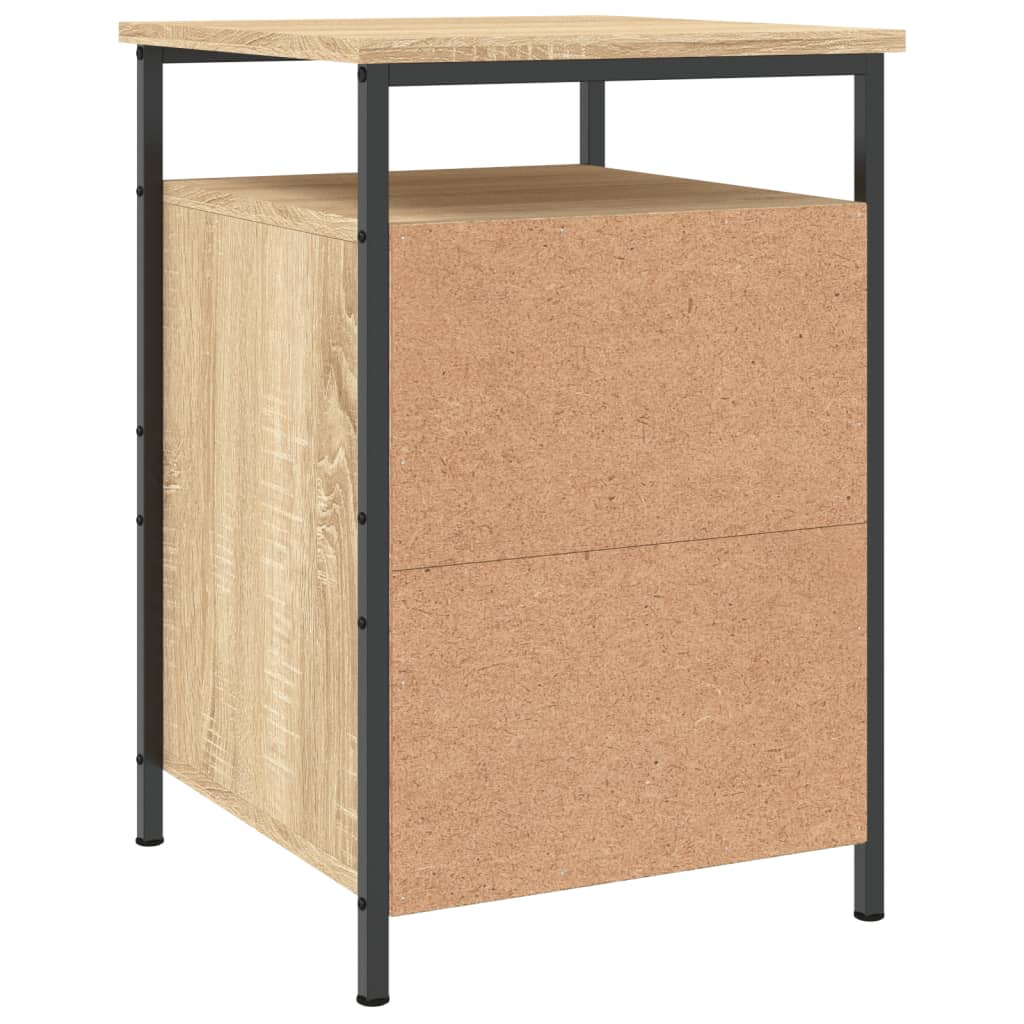 vidaXL Tables de chevet 2pcs chêne sonoma 40x42x60cm bois d'ingénierie