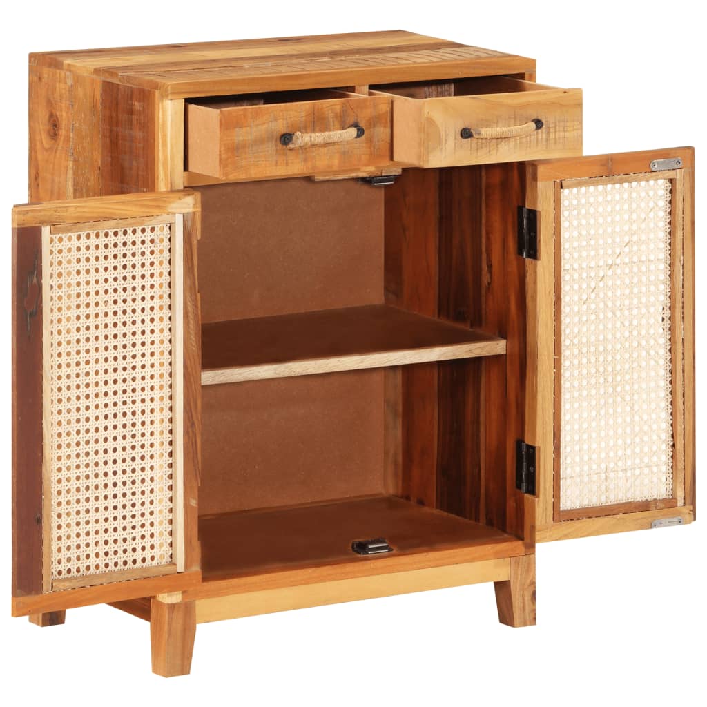 vidaXL Buffet 55x35x75 cm bois massif de récupération