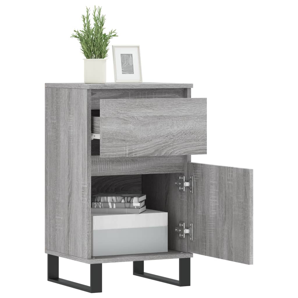 vidaXL Buffet sonoma gris 40x35x70 cm bois d'ingénierie