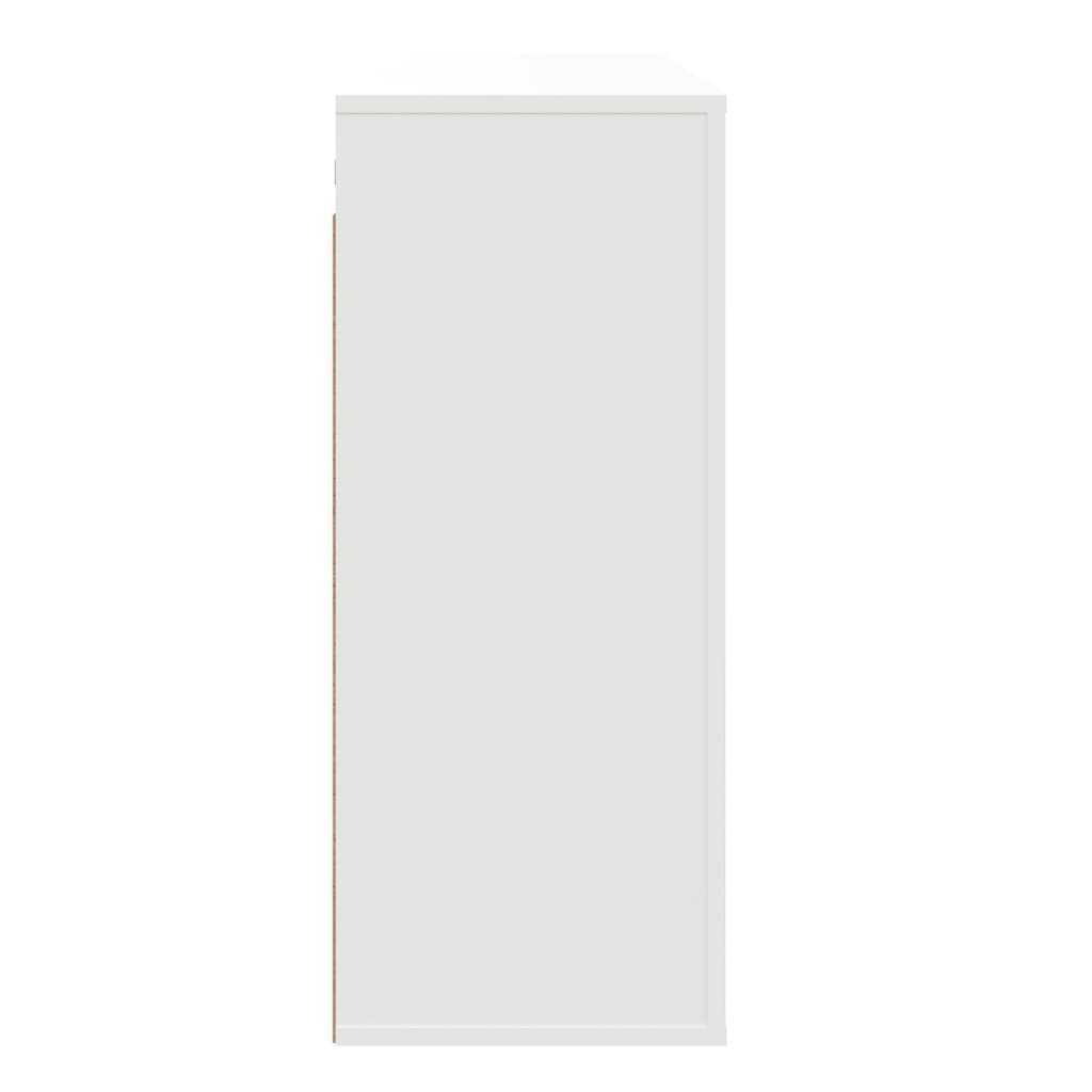 vidaXL Armoire murale Blanc 80x33x80 cm Bois d'ingénierie