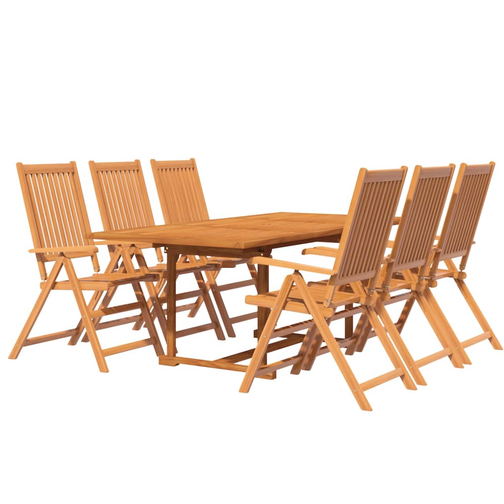 vidaXL Ensemble à manger de jardin 7 pcs Bois d'acacia massif