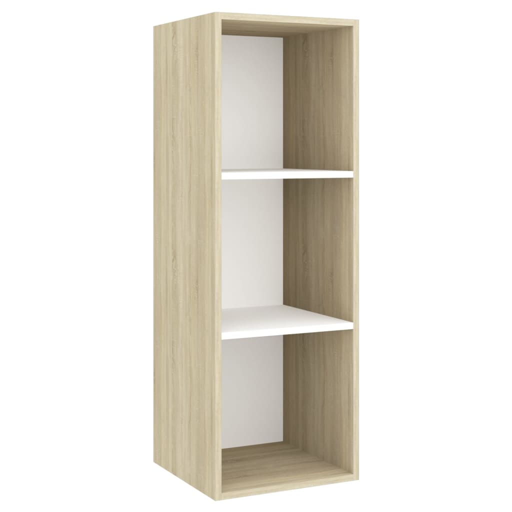 vidaXL Ensemble de meubles TV 3pcs Blanc chêne sonoma Bois ingénierie