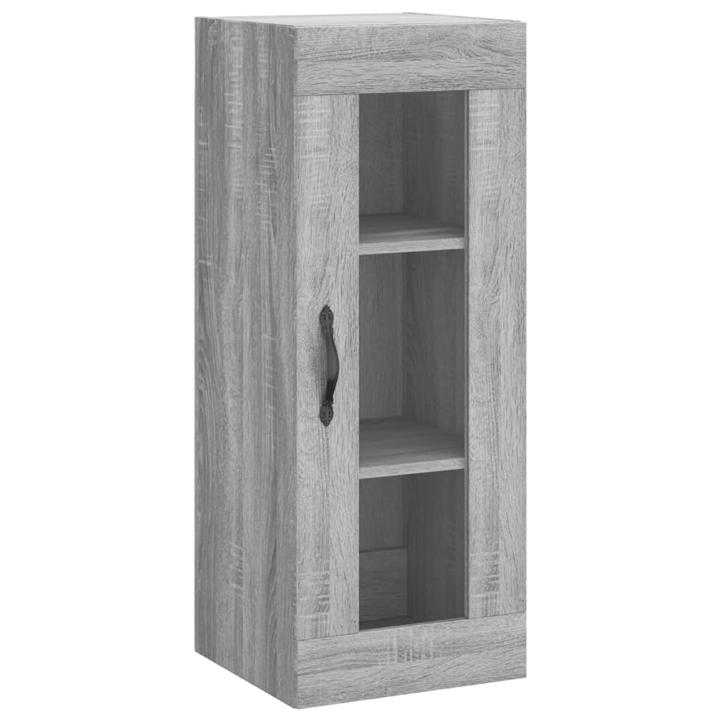 vidaXL Armoire murale sonoma gris 34,5x34x90 cm