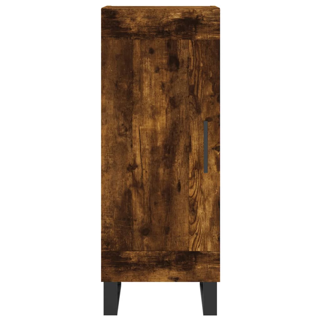 vidaXL Buffet Chêne fumé 34,5x34x90 cm Bois d'ingénierie