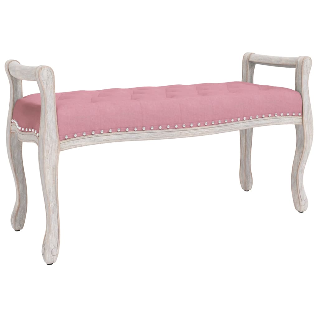 vidaXL Banc Rose 110x45x60 cm Velours