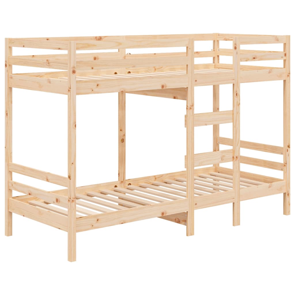 vidaXL Lit superposé sans matelas 90x190 cm bois de pin massif