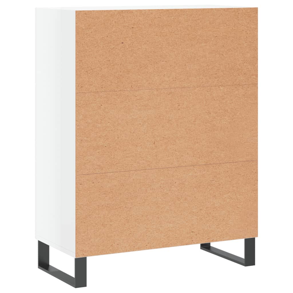 vidaXL Buffet Blanc brillant 69,5x34x90 cm Bois d'ingénierie