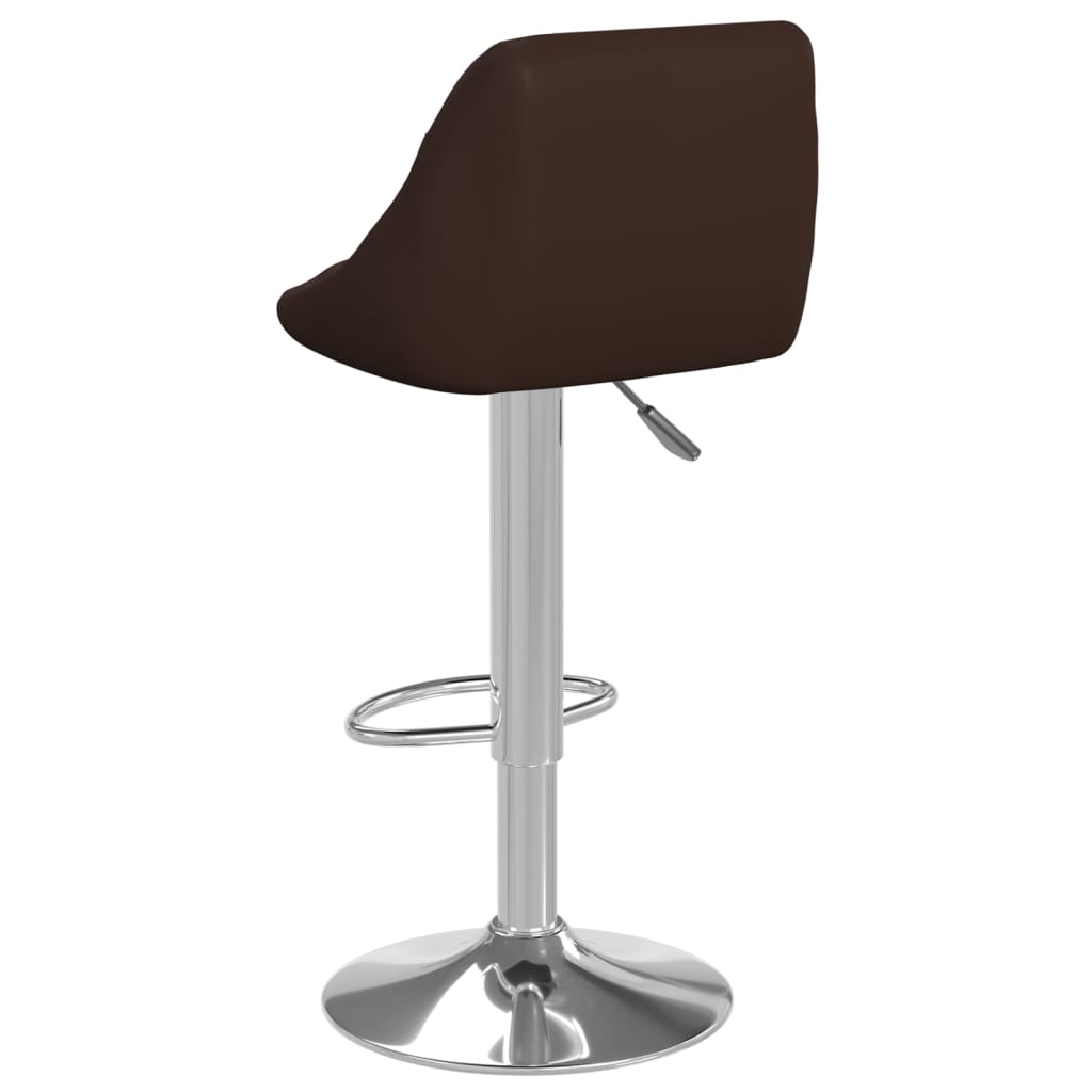 vidaXL Tabourets de bar lot de 2 marron similicuir