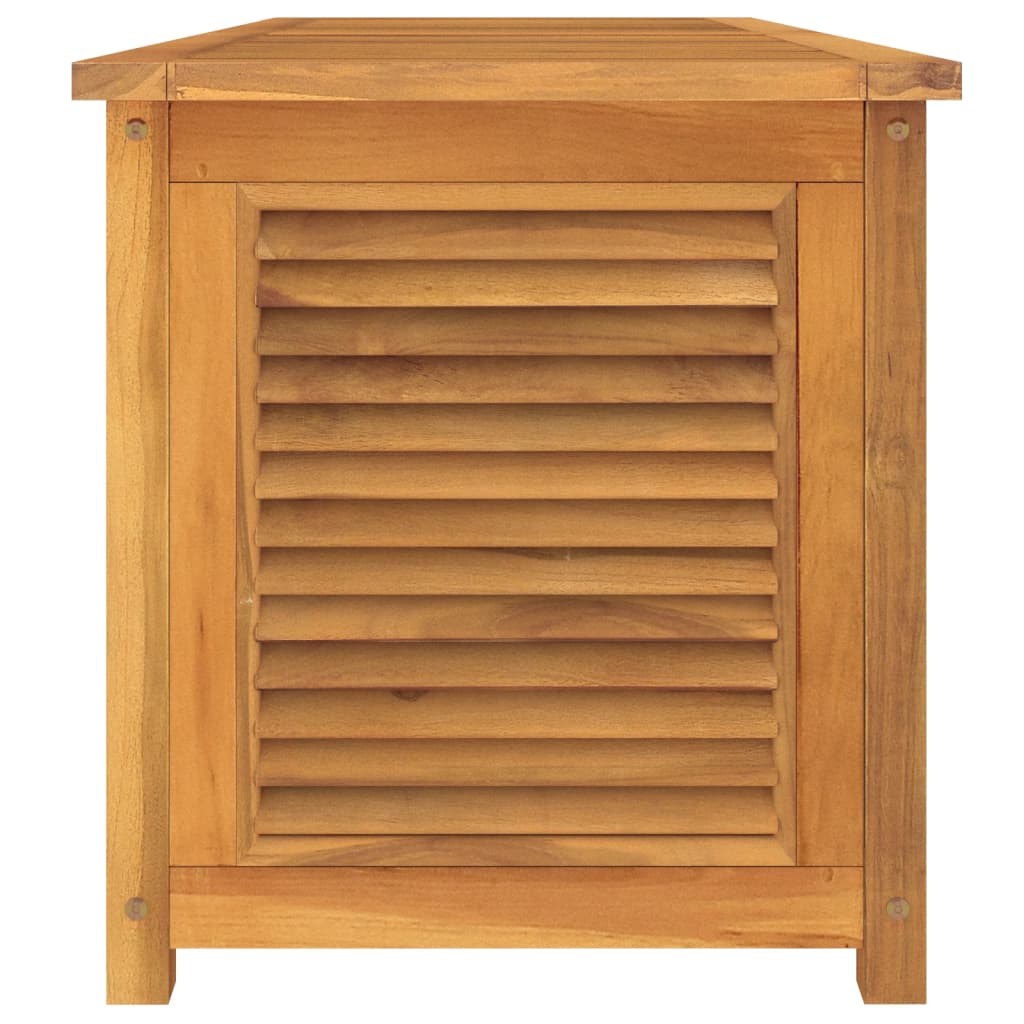 vidaXL Boîte de rangement jardin et sac 150x50x53 cm bois massif teck