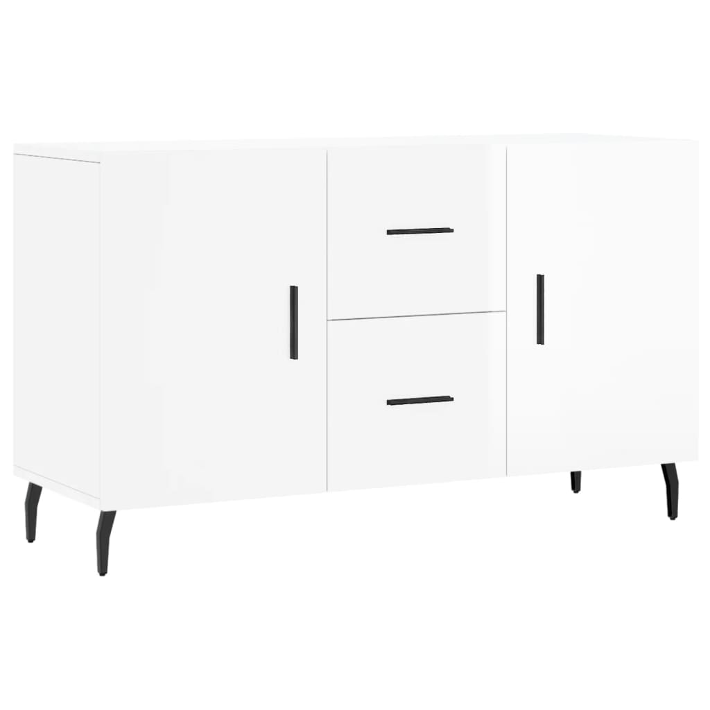 vidaXL Buffet blanc brillant 100x36x60 cm bois d'ingénierie