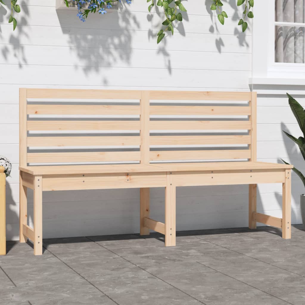 vidaXL Banc de jardin 157,5 cm bois massif de pin