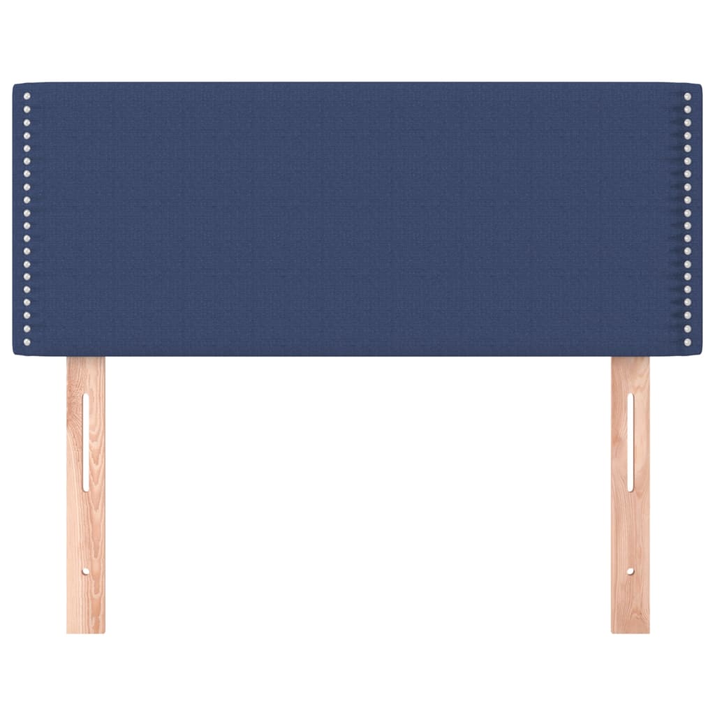 vidaXL Tête de lit Bleu 90x5x78/88 cm Tissu