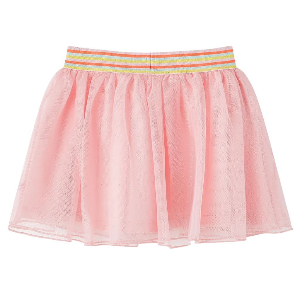 Jupe avec tulle pour enfants rose clair 116