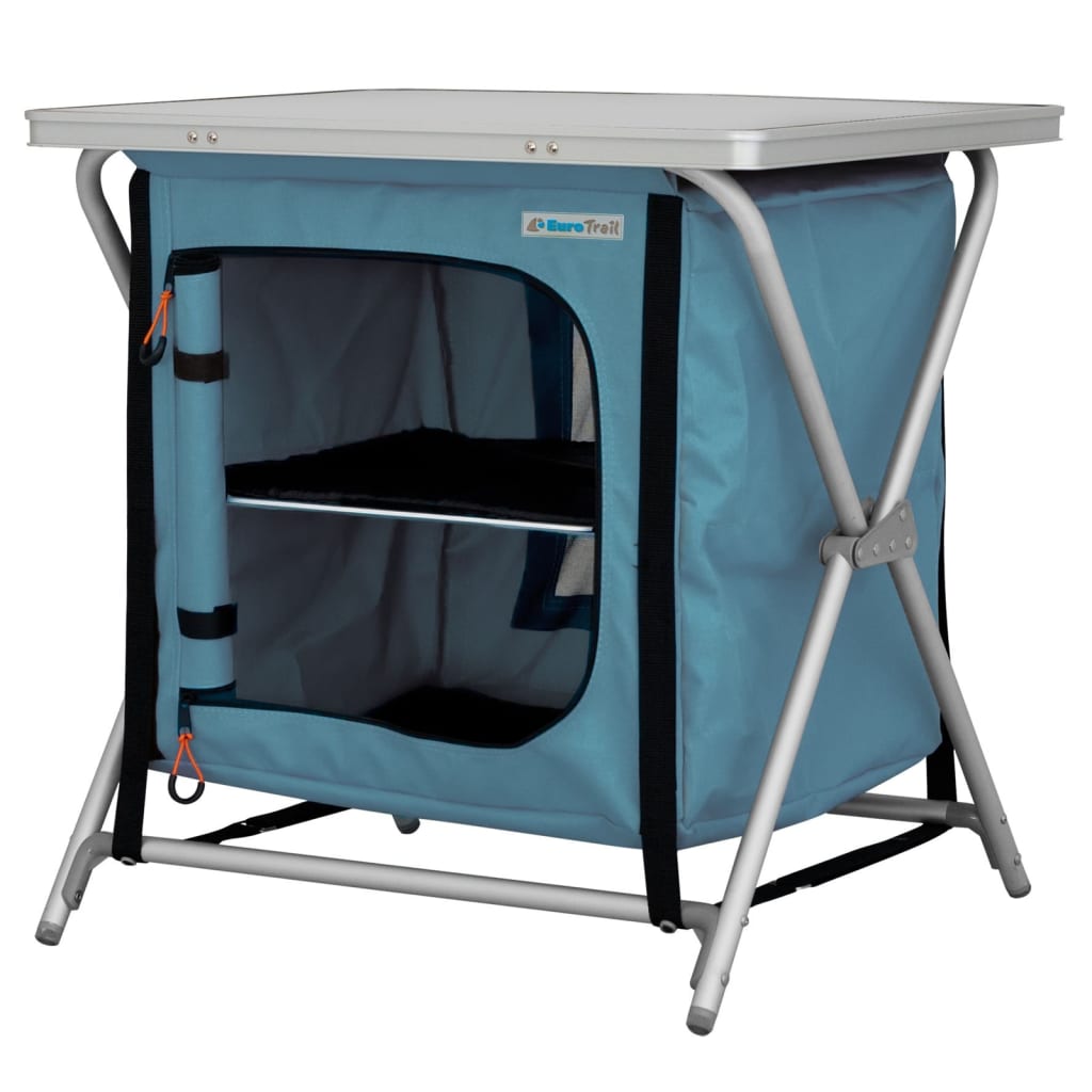 Eurotrail Armoire de camping Rieux 60x50x60 cm Bleu