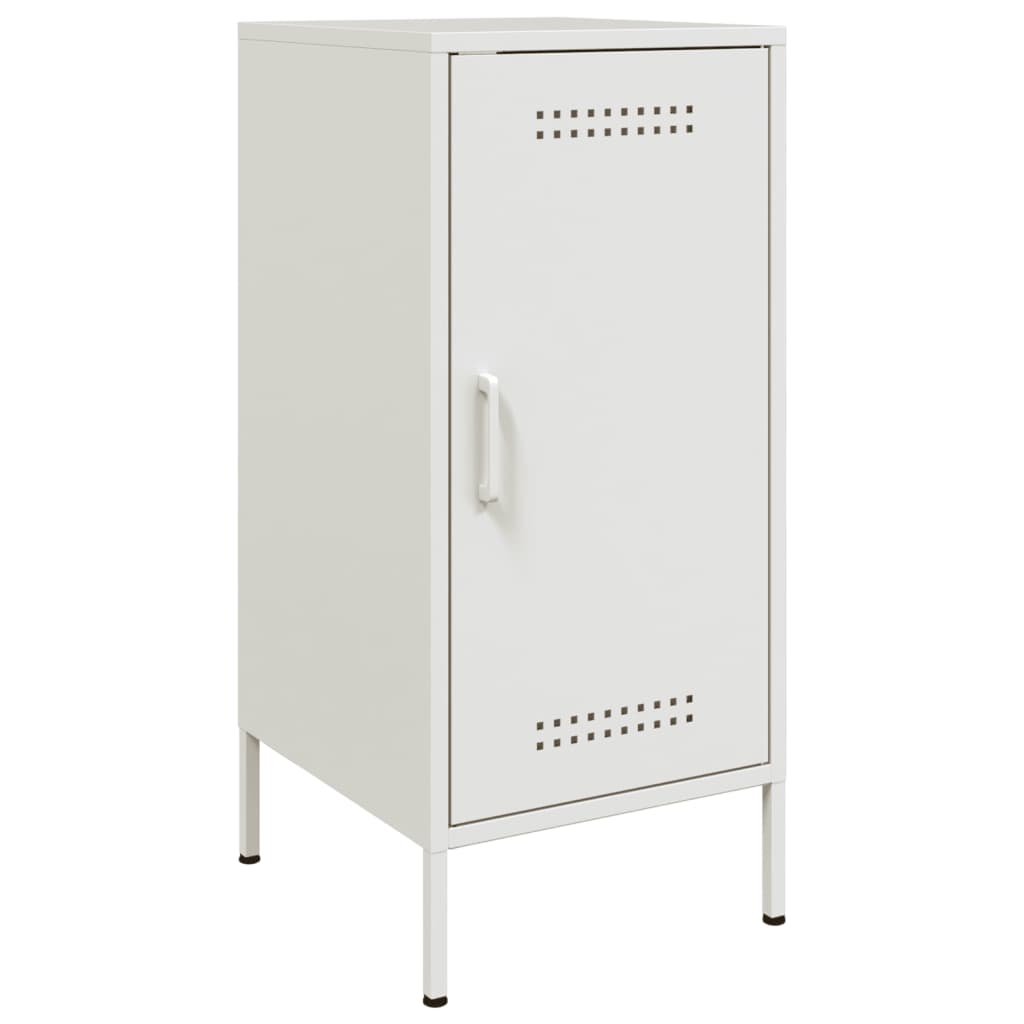 vidaXL Buffet blanc 36x39x79 cm acier laminé à froid