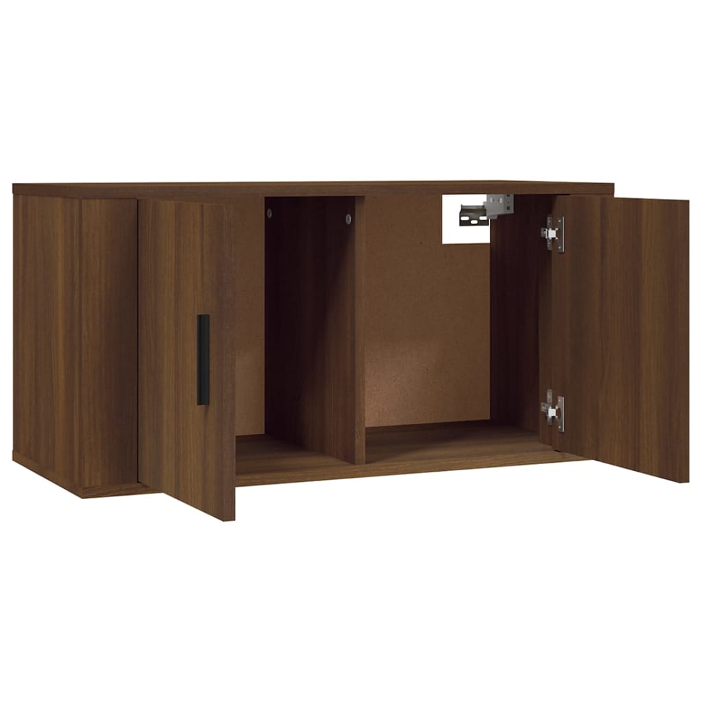 vidaXL Meubles TV muraux 2 pcs chêne marron 80x34,5x40 cm