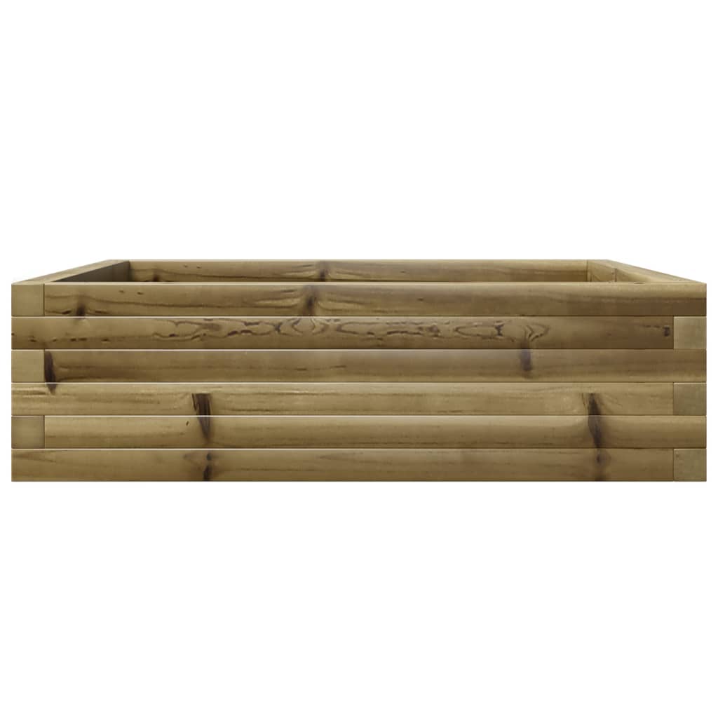 vidaXL Jardinière 80x80x23 cm bois de pin imprégné