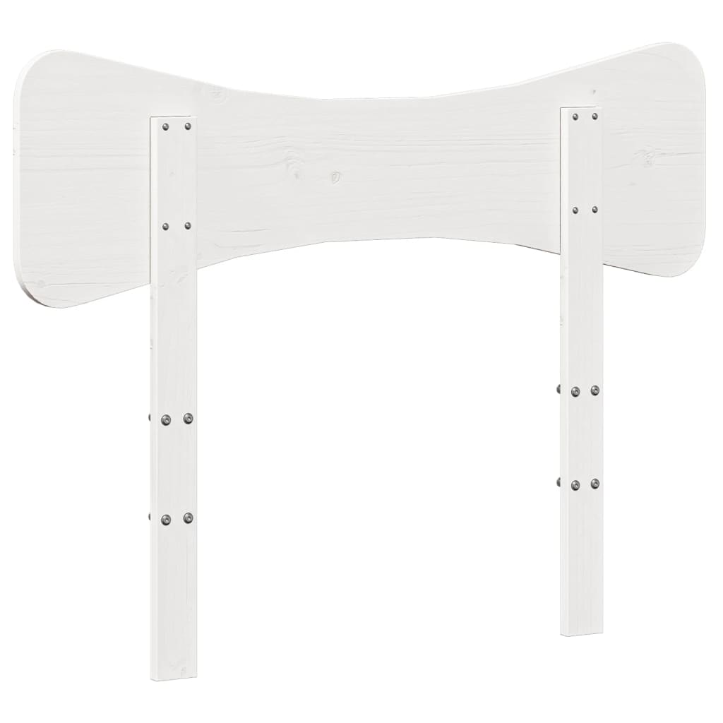 vidaXL Tête de lit blanc 90 cm bois massif de pin