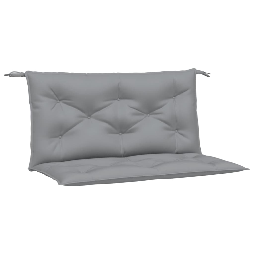 vidaXL Coussin de banc de jardin gris 100x(50+50)x7 cm tissu oxford