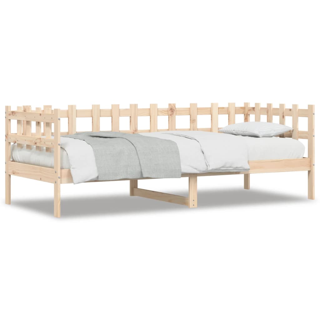 vidaXL Lit de jour sans matelas 90x200 cm bois de pin massif