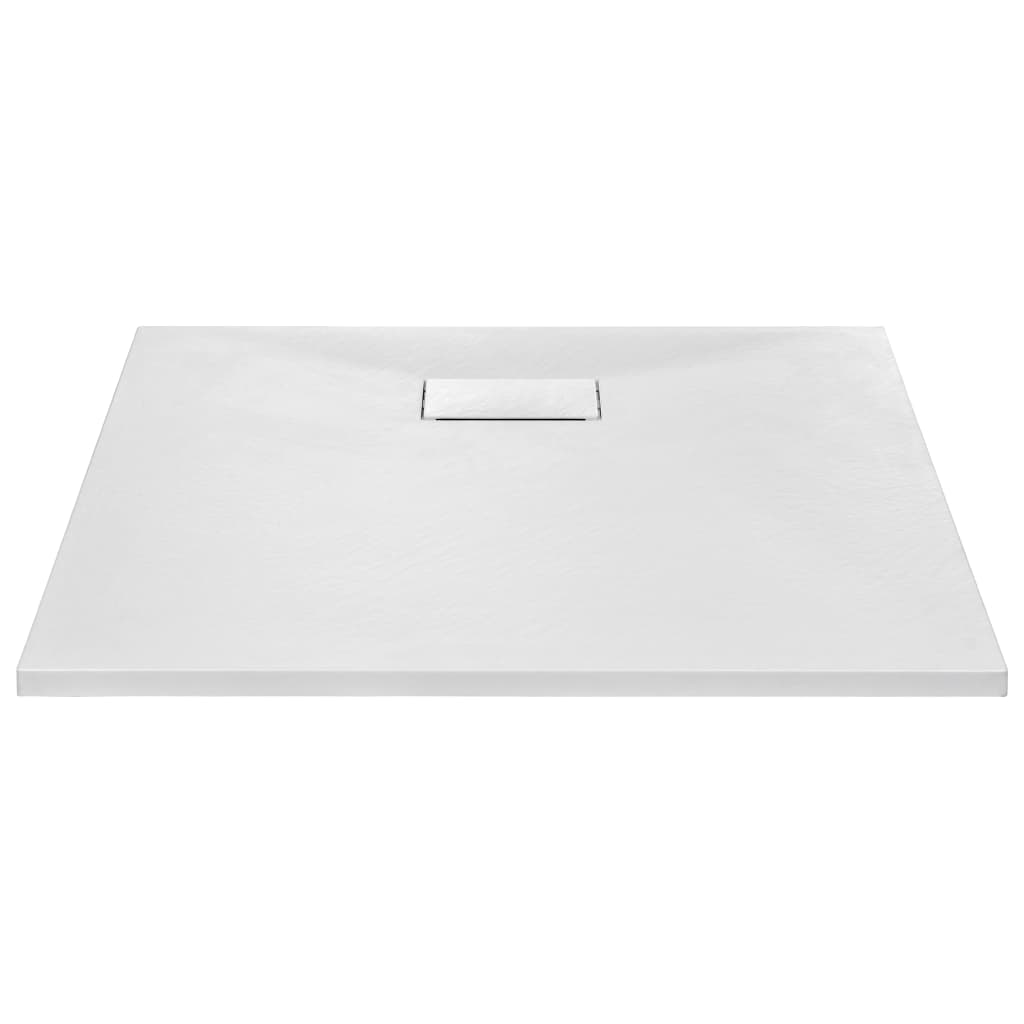 vidaXL Bac de douche SMC Blanc 80 x 80 cm