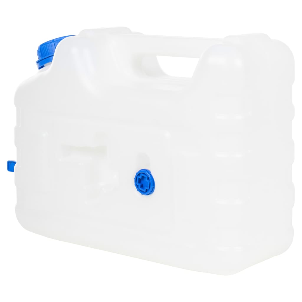 vidaXL Réservoir d'eau avec robinet transparent 10 L plastique