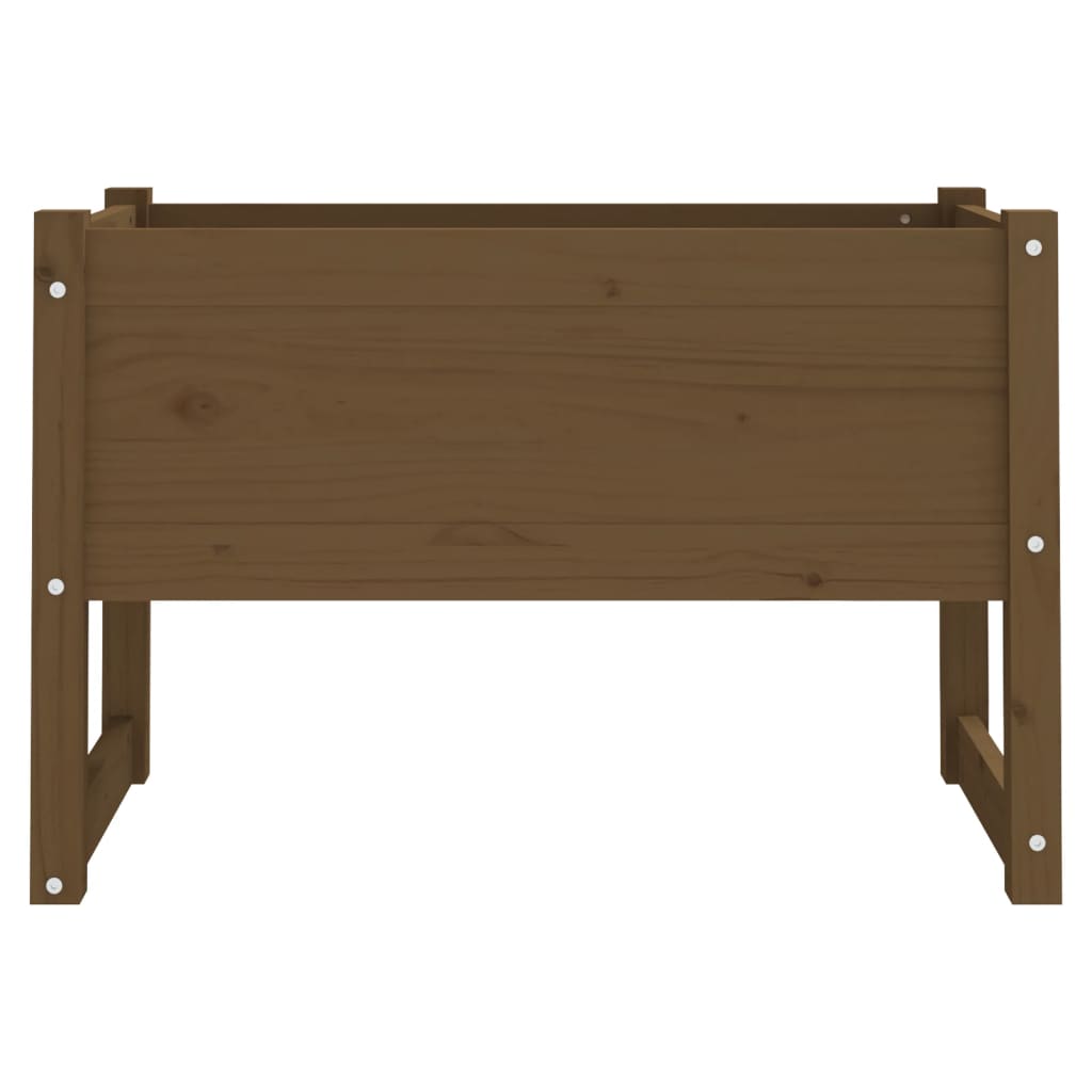 vidaXL Jardinière Marron miel 78x40x52 cm Bois massif de pin