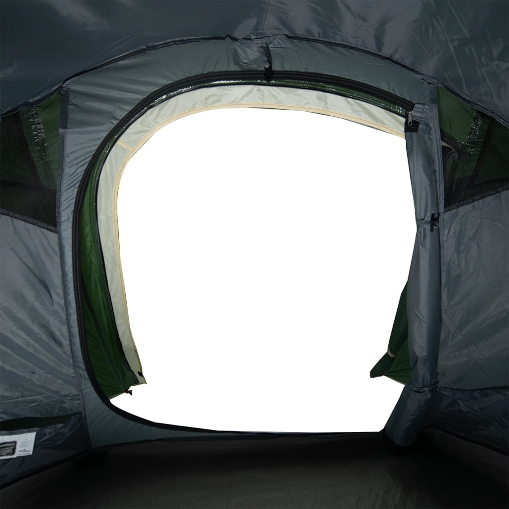 vidaXL Tente de camping tunnel 2 personnes vert imperméable