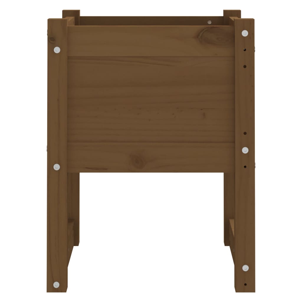 vidaXL Jardinière Marron miel 40x40x52,5 cm Bois massif de pin