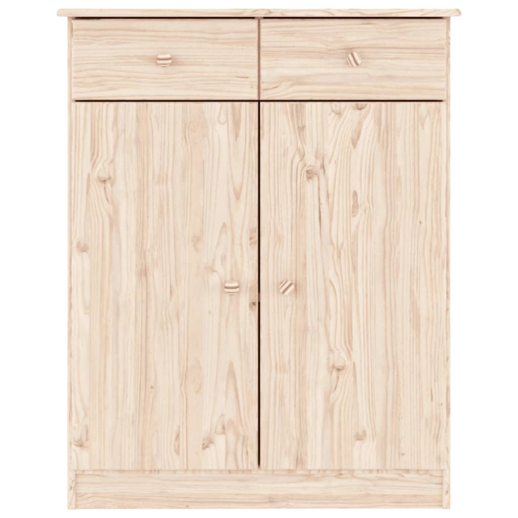 vidaXL Armoire à chaussures ALTA 77x35x96 cm bois massif de pin