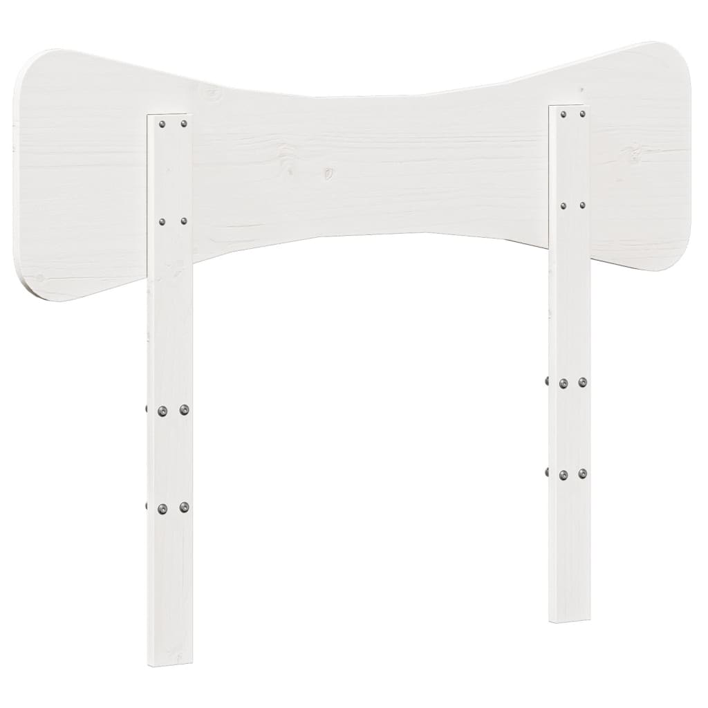 vidaXL Tête de lit blanc 100 cm bois massif de pin