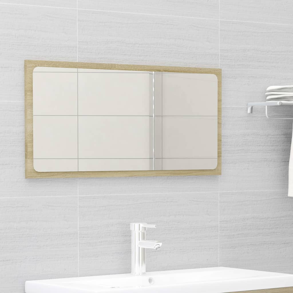 vidaXL Ensemble de meubles de bain chêne sonoma bois d'ingénierie