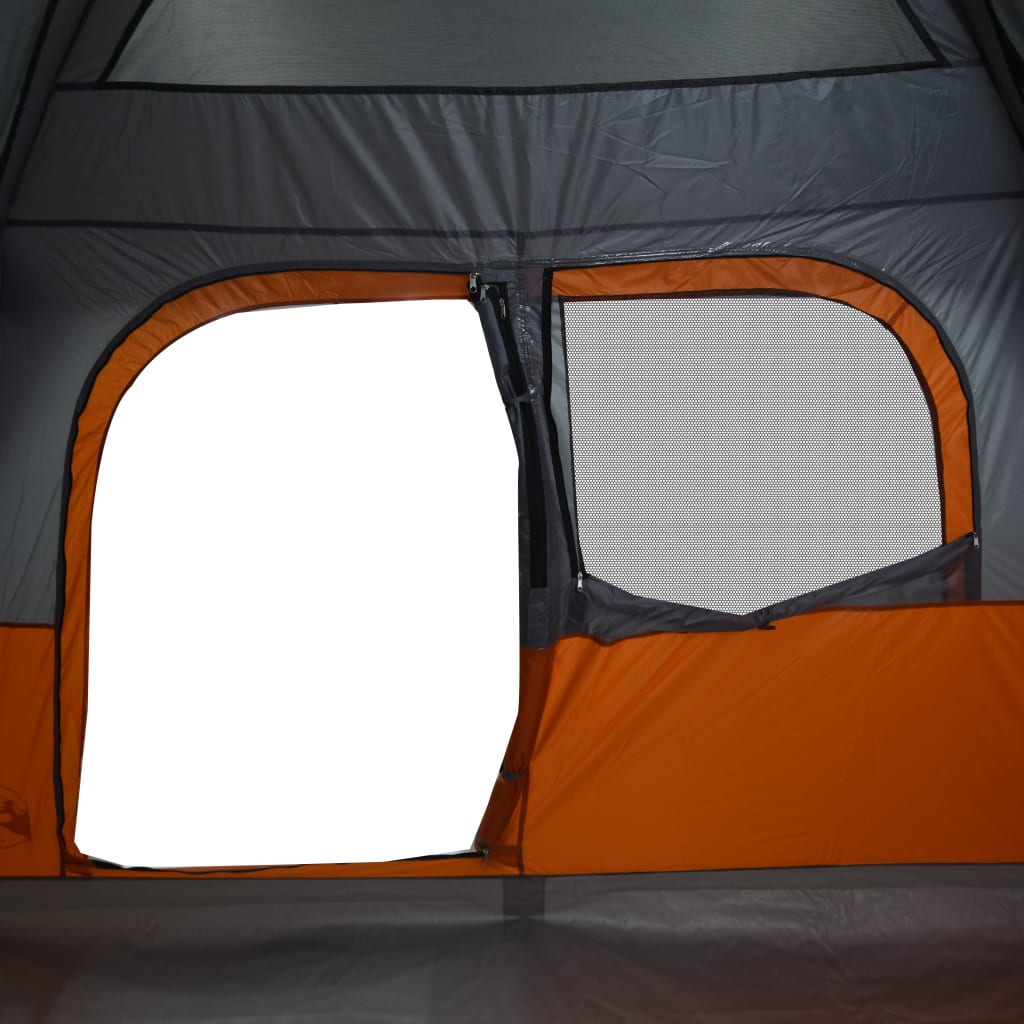 vidaXL Tente de cabine familiale 6 personnes orange imperméable