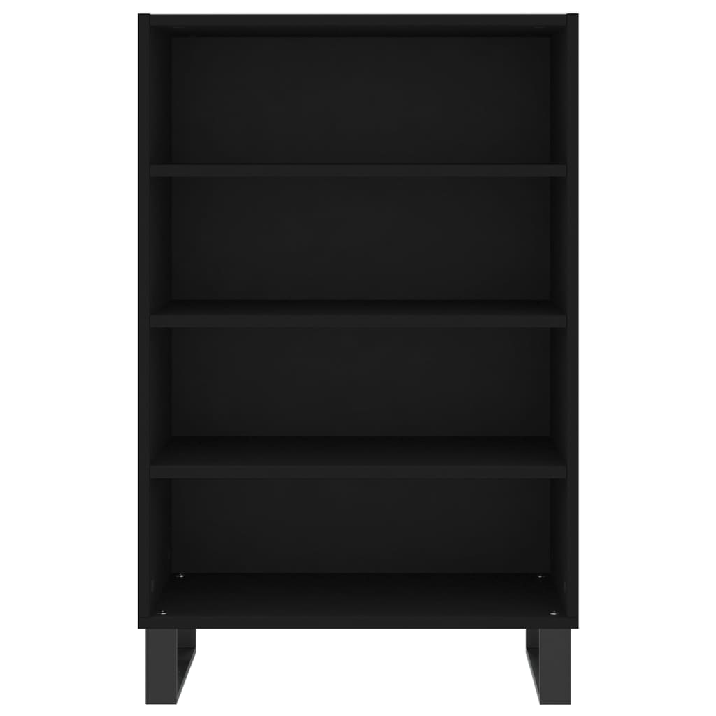 vidaXL Buffet haut noir 57x35x90 cm bois d'ingénierie