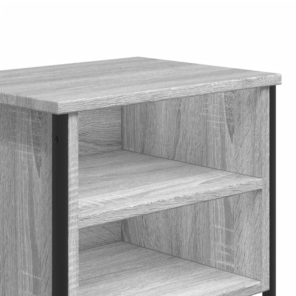 vidaXL Tables de chevet 2 pcs sonoma gris 40x30x40cm bois d'ingénierie