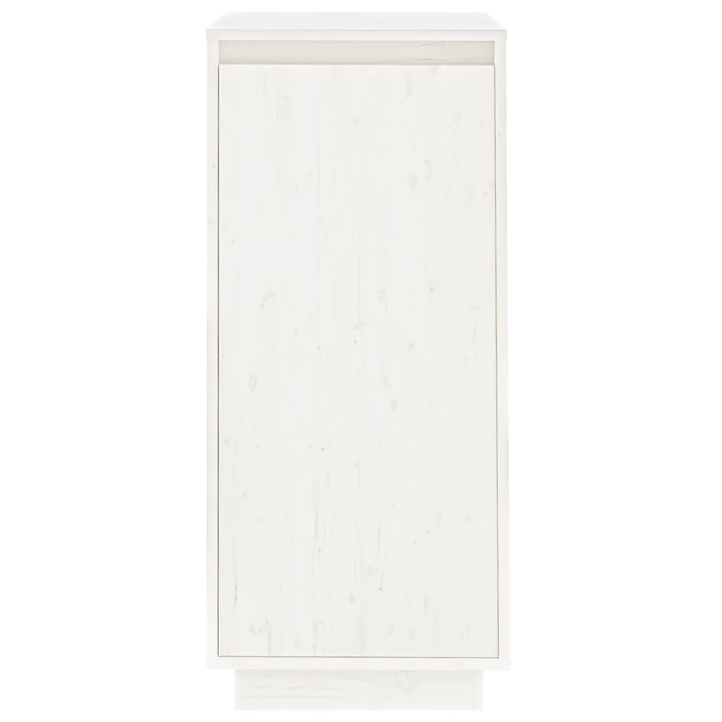 vidaXL Armoire à chaussures Blanc 35x35x80 cm Bois de pin massif