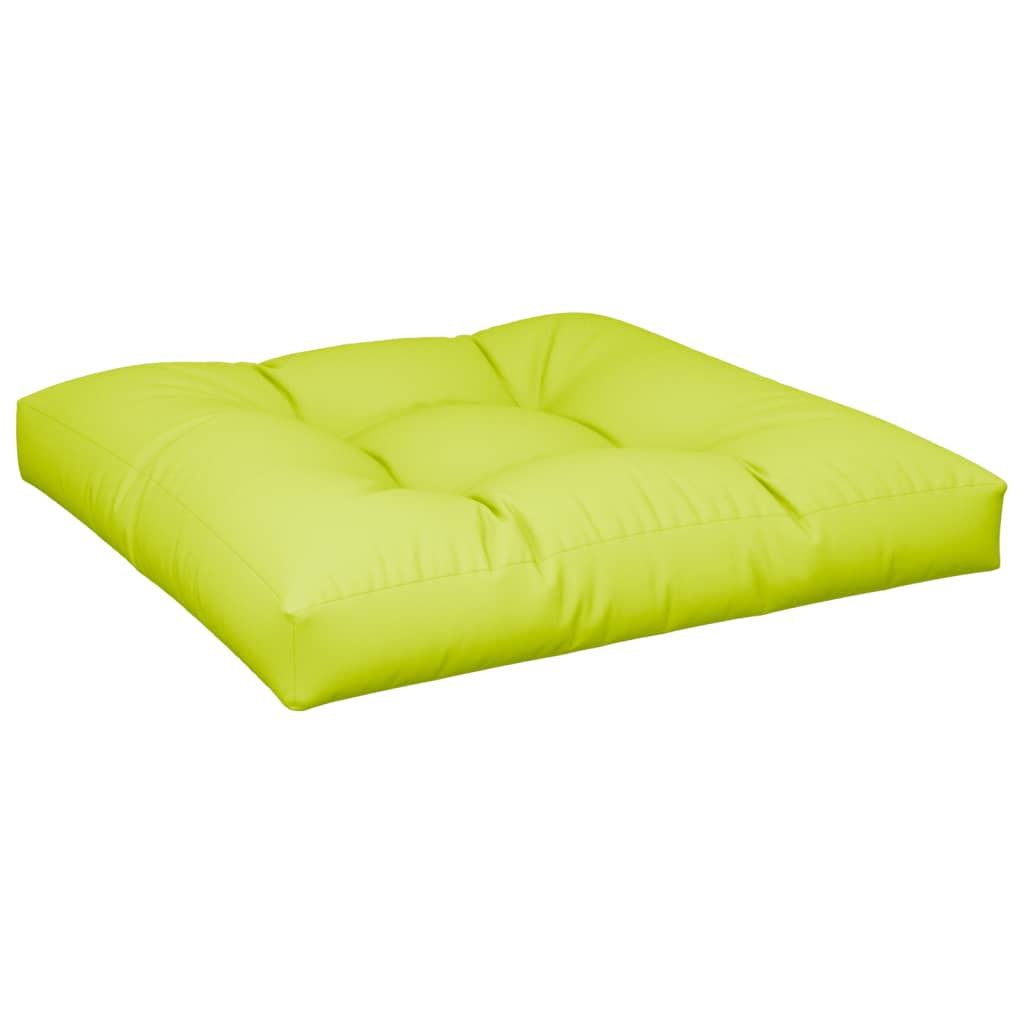 vidaXL Coussins de palette lot de 2 vert vif tissu