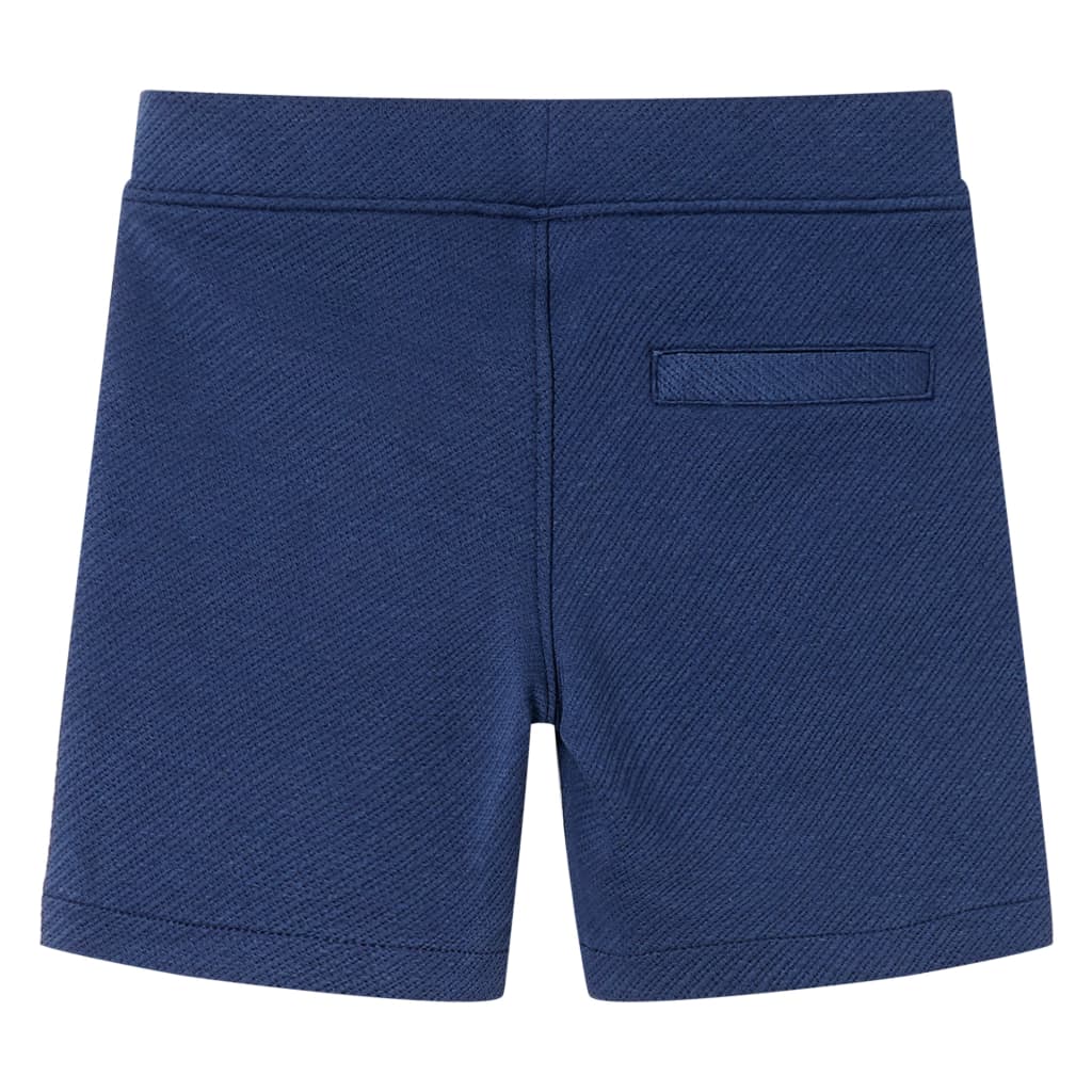 Short pour enfants avec cordon de serrage bleu foncé 92