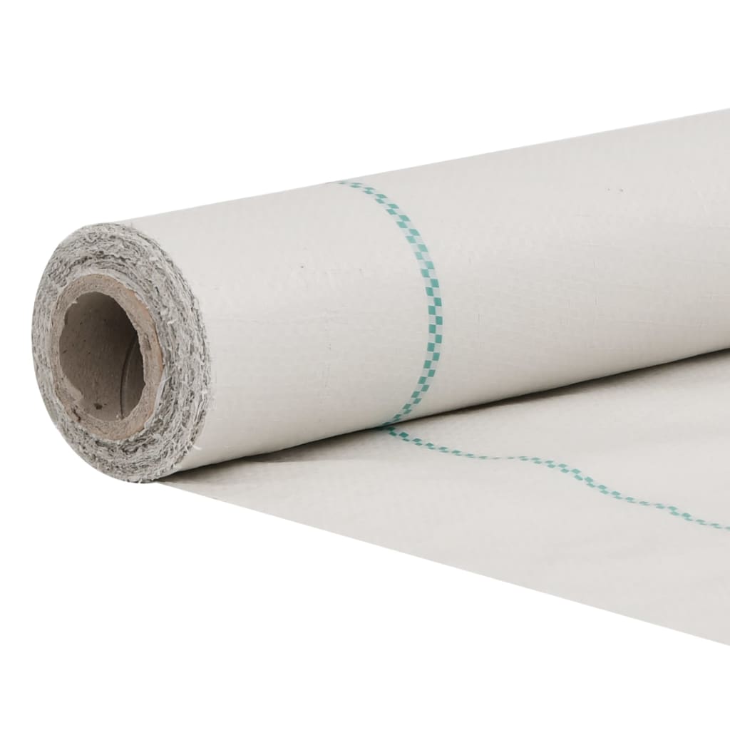 vidaXL Membrane anti-mauvaises herbes blanc 1,5x10 m PP