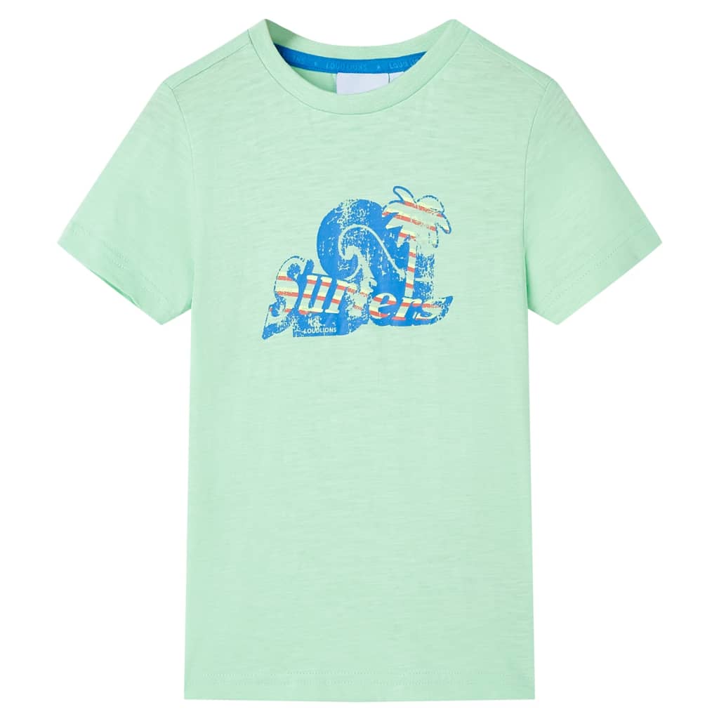 T-shirt pour enfants vert clair 92