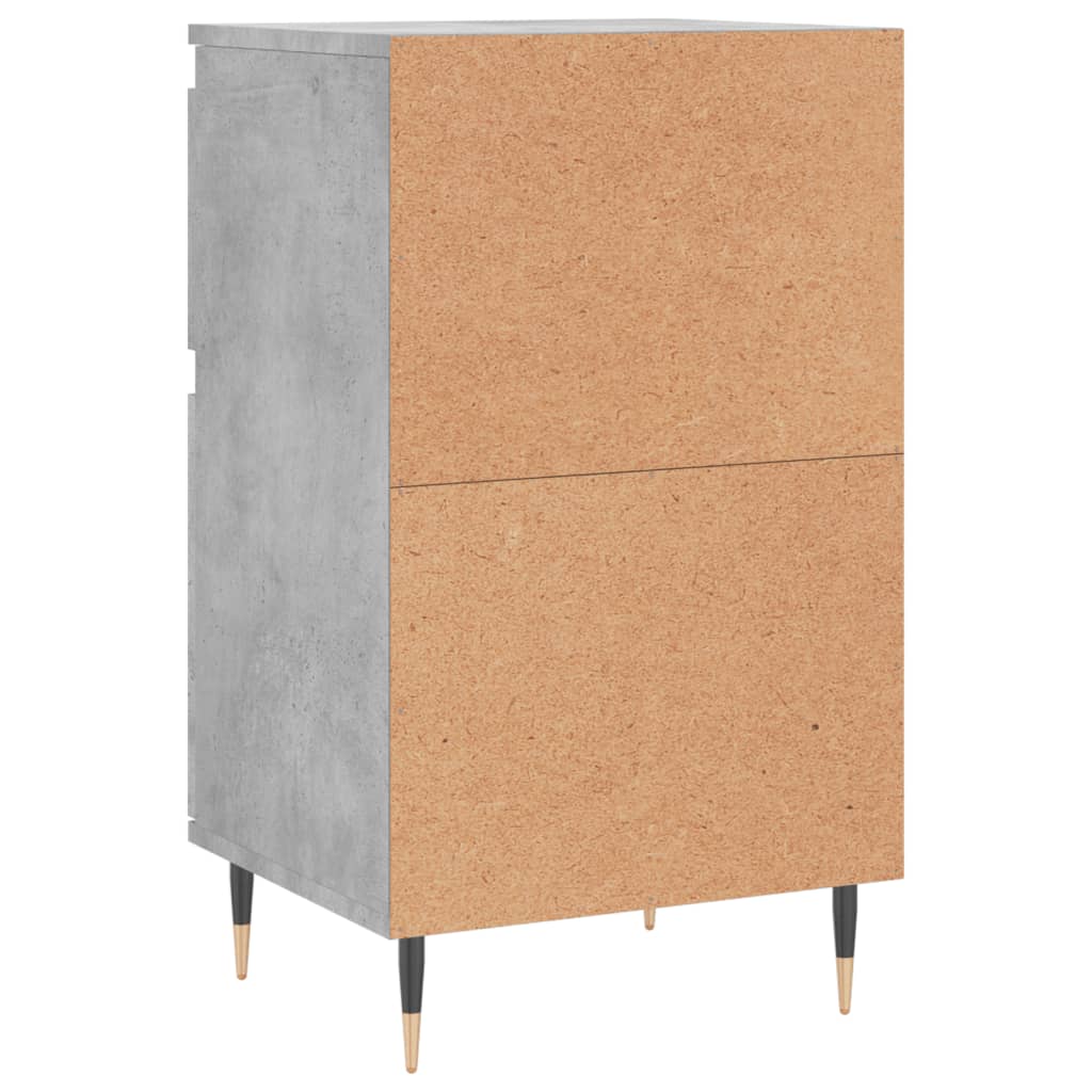 vidaXL Buffet gris béton 40x35x70 cm bois d'ingénierie