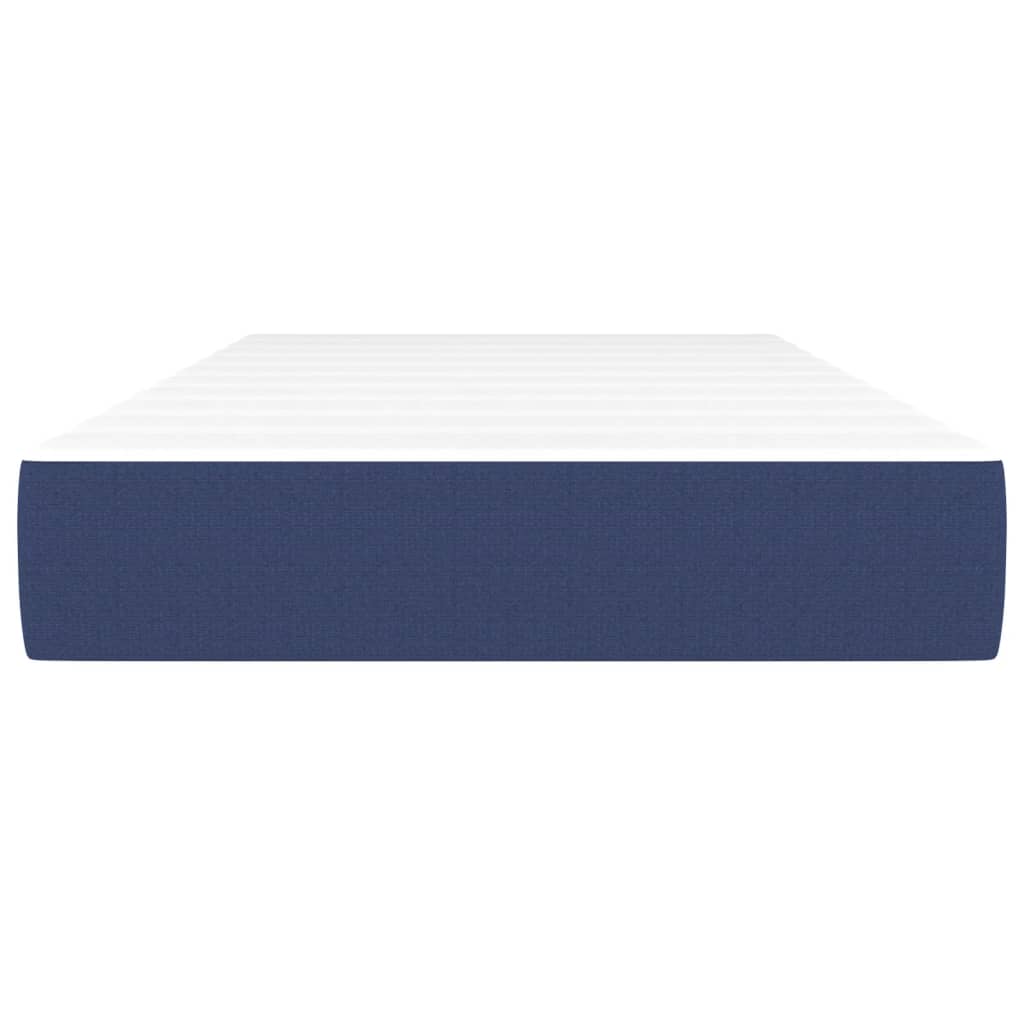 vidaXL Matelas à ressorts ensachés pour enfants bleu 80x160 cm tissu