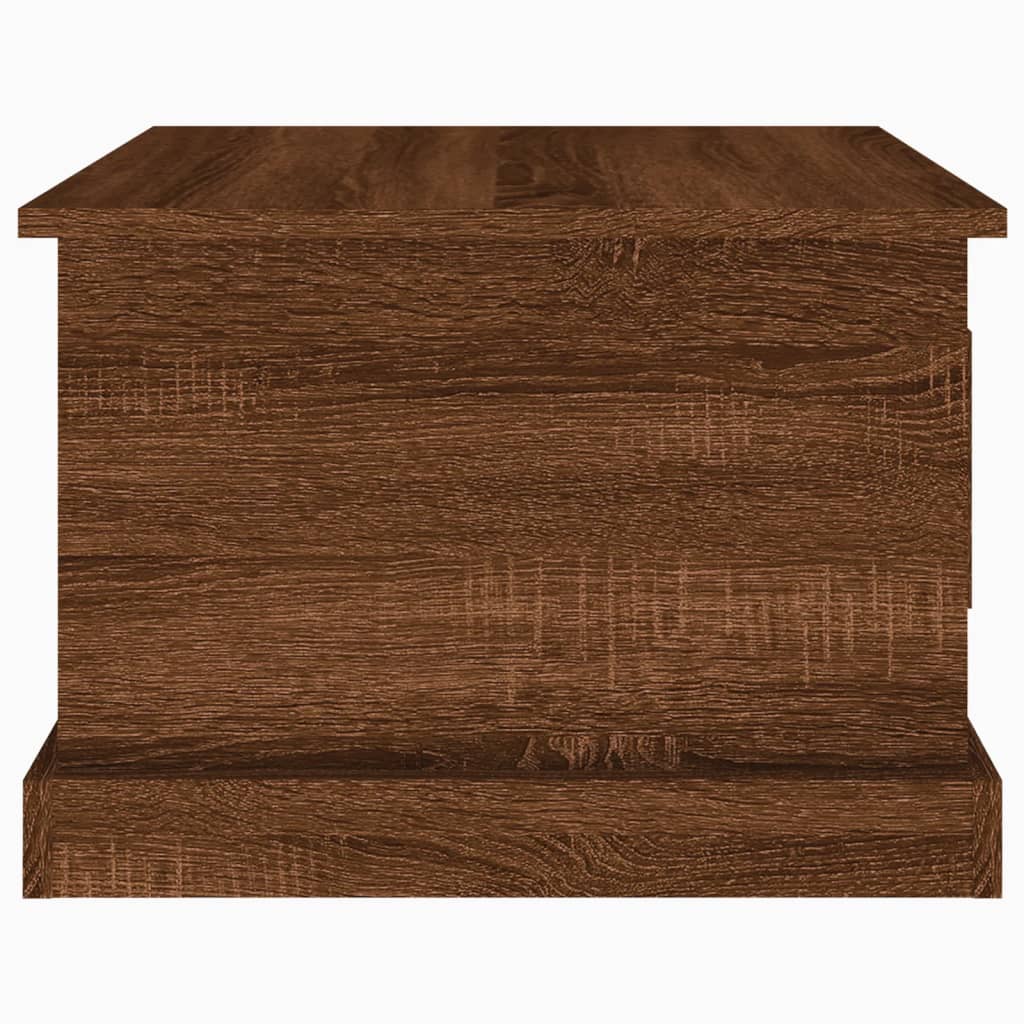 vidaXL Table basse Chêne marron 50x50x35 cm Bois d'ingénierie