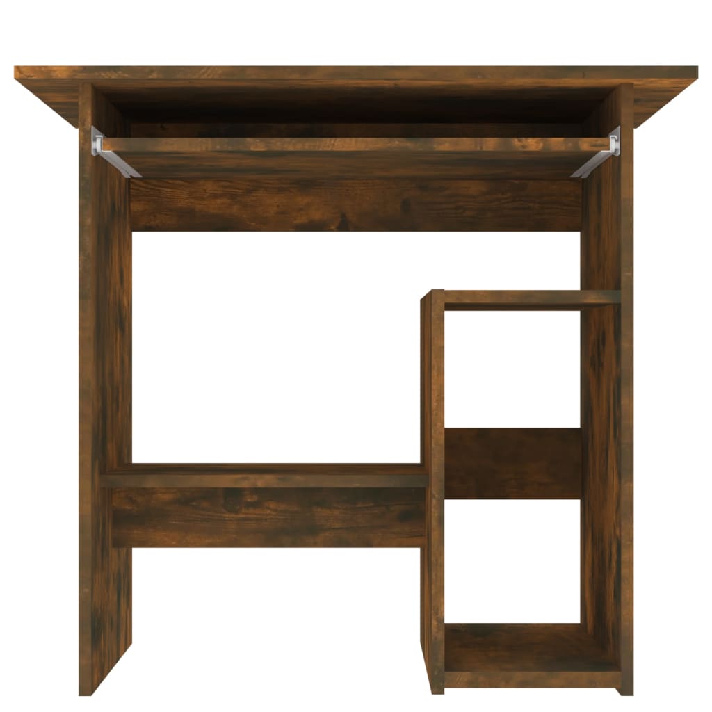 vidaXL Bureau Chêne fumé 80x45x74 cm Bois d'ingénierie