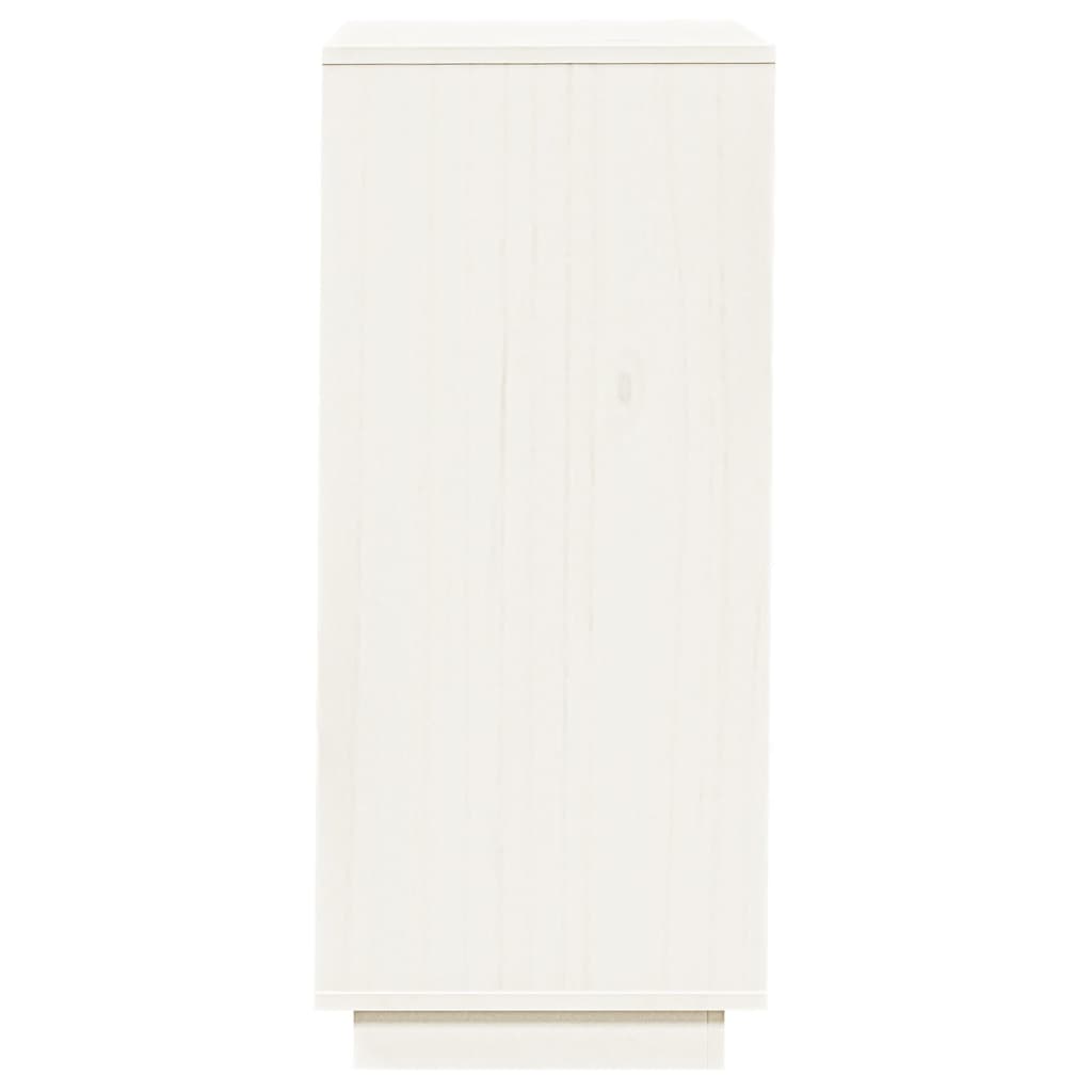 vidaXL Armoire à chaussures Blanc 35x35x80 cm Bois de pin massif