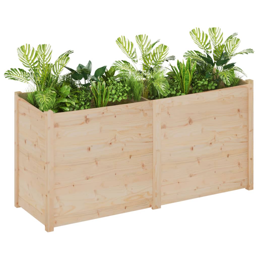 vidaXL Jardinière 150x50x70 cm bois de pin massif