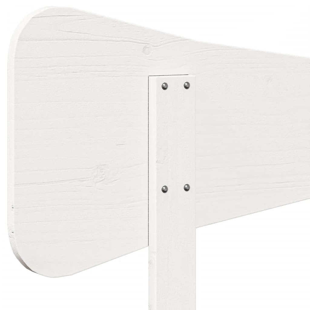 vidaXL Tête de lit blanc 90 cm bois massif de pin