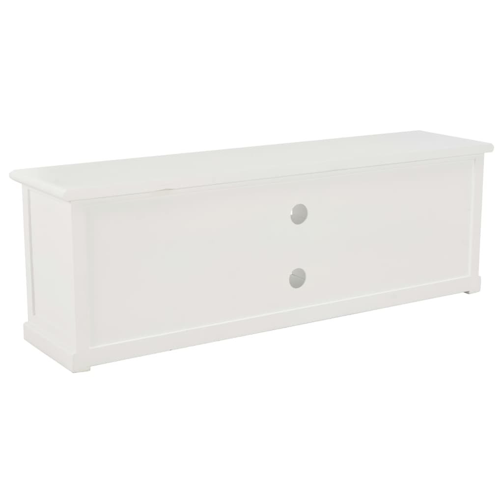 vidaXL Meuble TV Blanc 120x30x40 cm Bois