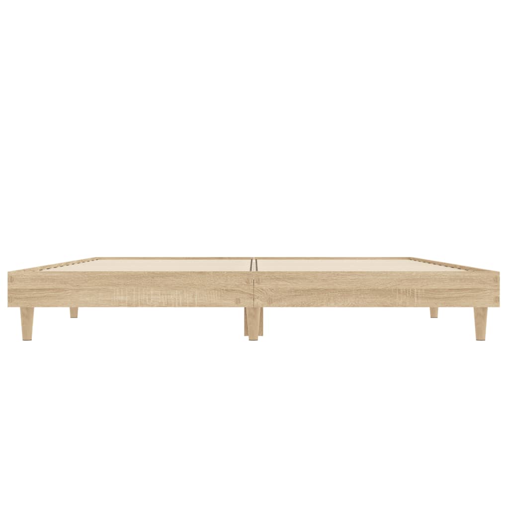 vidaXL Cadre de lit sans matelas chêne sonoma 120x190 cm