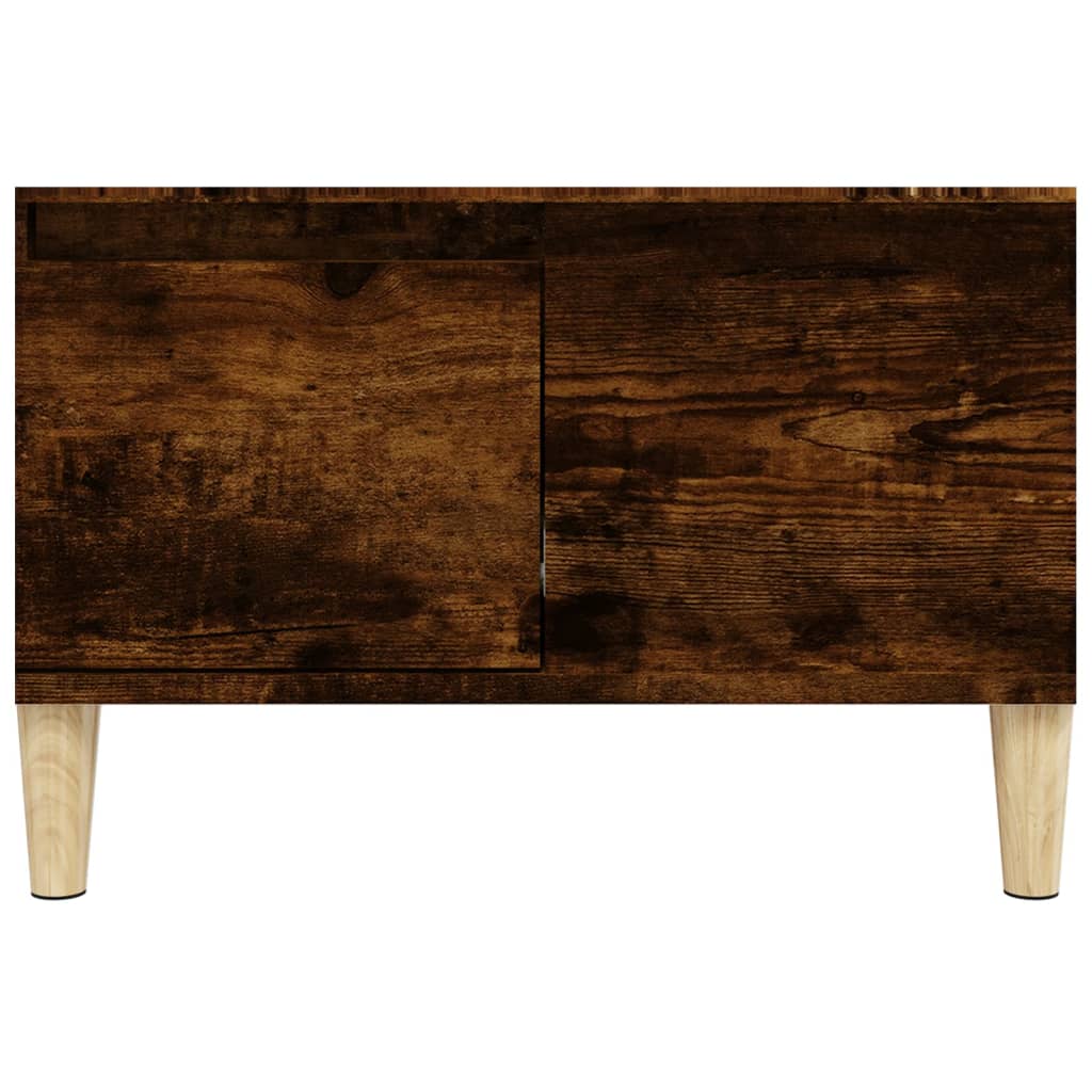 vidaXL Table basse chêne fumé 55x55x36,5 cm bois d'ingénierie